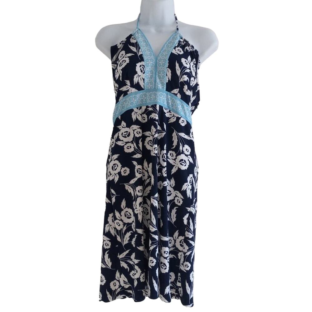 Loft Banded Waist Halter Dress